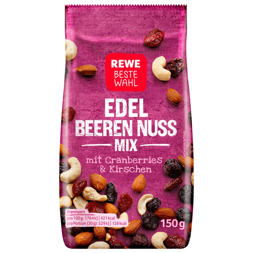 REWE Beste Wahl Beeren-Nuss-Mix 150g
